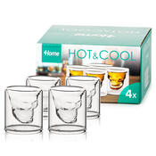 Set pahare shot 4Home Skull Hot&Cool 20 ml, 4 buc.