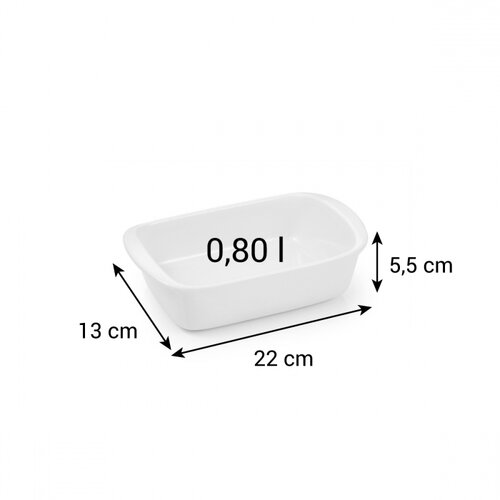 Tescoma Auflaufform DELICIA, 22 x 13 cmweiß  ,