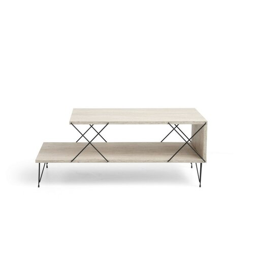 Couchtisch Loire Travertine and Black