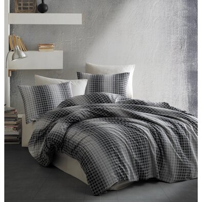 BedTex Bombažno posteljnino Oberon siva, 220 x 200cm, 2 kos 70 x 90 cm