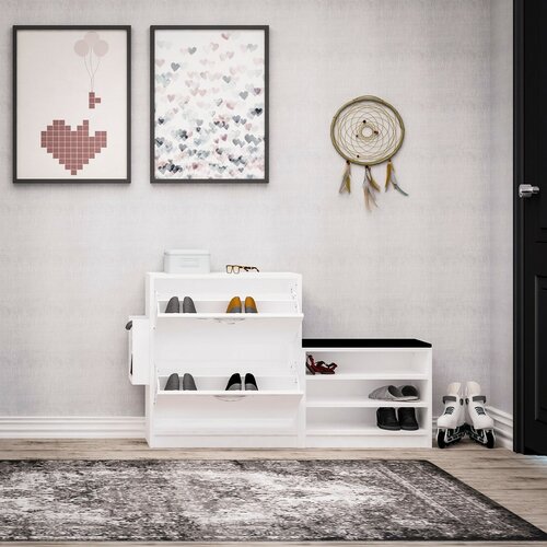 Schuhschrank Trend White
