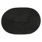 Podkładki na stół Deco owalne czarne, 30 x 45 cm,černá