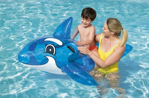 Bestway Aufblasbarer Wal mit Griffen, 1,57 m x 94 cm
