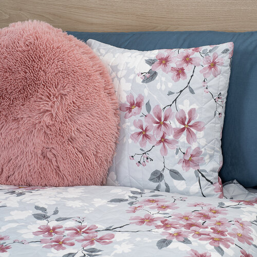 4Home Tagesdecke Blooming Spring, 220 x 240 cm + 2 x 40 x 40 cm