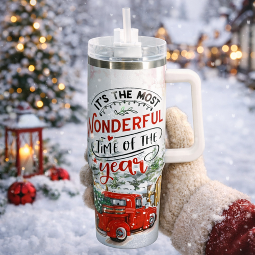 Božični termo skodelica »Merry Christmas« 1,2 l,bela