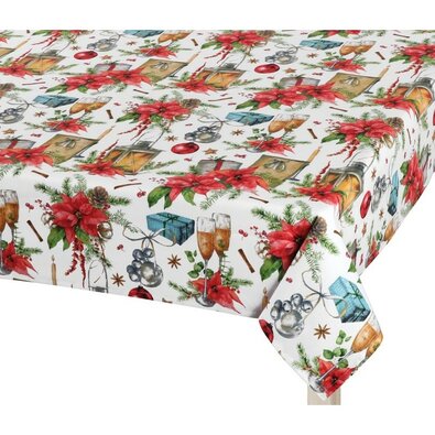 Bellatex Tischdecke Weihnachten Stern, 120 x 140 cm