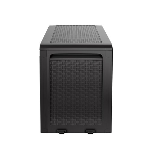 Keter Cutie de depozitare pentru grădină SamoaRattan antracit 270 l, 117 x 57 x 45 cm