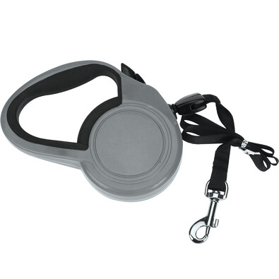 Smycz dla psa szary, 3 m