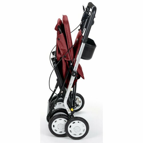 Carlett Senior Assist nakupovalna torba na kolesih38 l, rubin