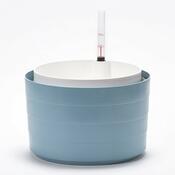 Plastia Samozavlažovací závesný kvetináč Berberis sivo-modrá + biela, pr. 30 cm