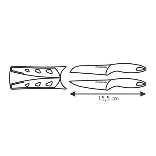Tescoma 2-częściowy zestaw mini noży PRESTO, 6 cm