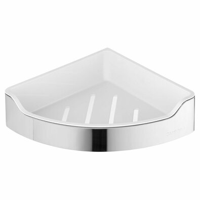 AQUALINE SB109 Samba kotna polica za tuš, 21,8 x6,3 x 21,8 cm, polirano nerjaveče jeklo