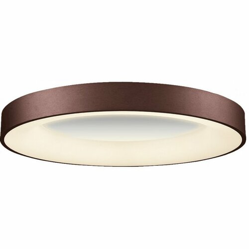 Luxera 18401 Gentis ściemnialna lampa sufitowaLED, średnica 60 cm, 3000 lm, 400K, brązowa