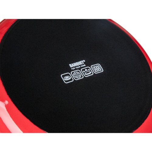 Banquet Emailira hrnce s poklicí Milton red , 20cm, 3,4 l