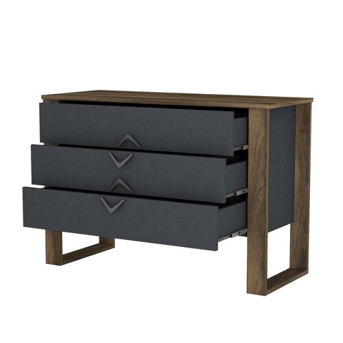 Komoda Bumerang Anthracite and Walnut
