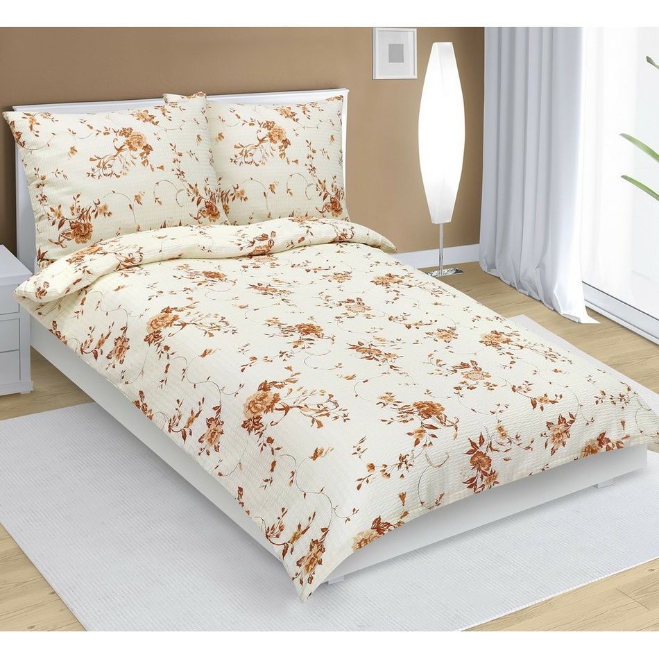 Bellatex Krepp ágyneműhuzat Virágzó rózsa, 140 x 200 cm, 70 x 90 cm, 140 x 200 cm, 70 x 90 cm termék 2. képe