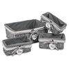 Home Weidenkorb-Set, 4 St., 2 Größen, 40 x 16 x 30 cm