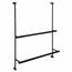 SAPHO 1301-09B suport suspendat pentru prosoapepentru paravan de duș 60 x 73 x 12,5 cm, negru mat