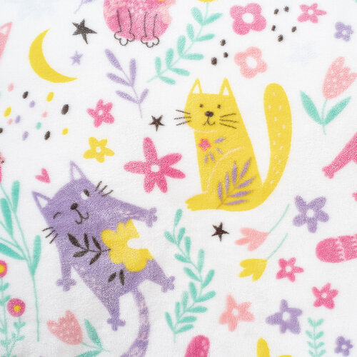 Lenjerie de pat din microflanel 4Home PlayfulPaws, 140 x 200 cm, 70 x 90 cm