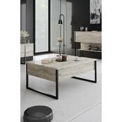 Luxe Travertine and Black dohányzóasztal