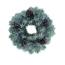 Plastový veniec zasnežený so šiškami, pr. 28 cm