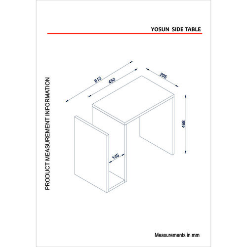 Odlagalna mizica Yosun White