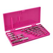 EXTOL-LADY Vrtací šroubovák aku v tašce, 1x 1300 mAh, 12 V Li-Ion, růžová
