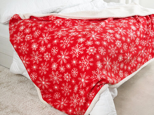 B.E.S. Petrovice Pătură din lână Buffalo Fulgiroșii, 150 x 200 cm