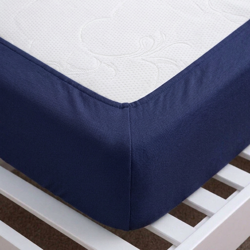 4Home jersey prestieradlo tmavomodrá, 180 x 200 cm