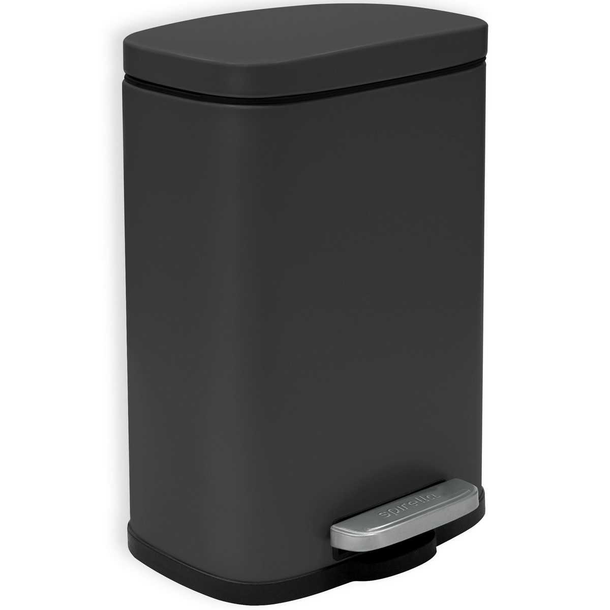 Spirella Pedal bin Akira 5 L, negru mat