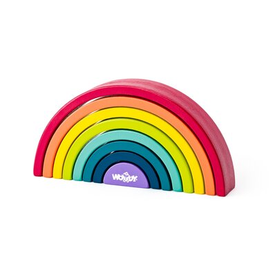 Woody balancierende Regenbögen