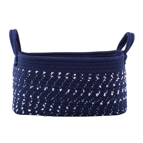 Altom Dark blue pamut szögletes kosár, 21 x 31 x 16 cm