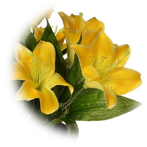 Umělá Lilie velkokvětá v květináči, v. 30 cm