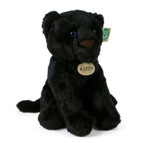 Leopard negru din pluș, 30 cm, ECO-FRIENDLY