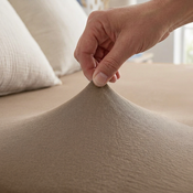 4Home prześcieradło DELUXE orzechowy, 90–100 x 200 cm