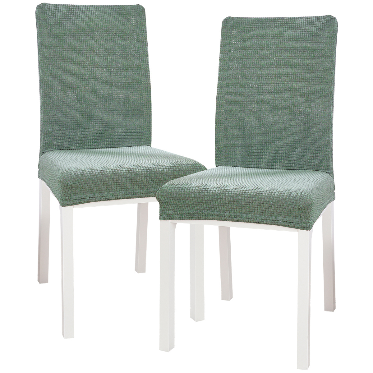 Fotografie 4Home Napínací potah na židli Magic clean zelená, 45 - 50 cm, sada 2 ks