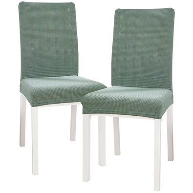 4Home Napínací poťah na stoličku Magic clean zelená, 45 - 50 cm, sada 2 ks