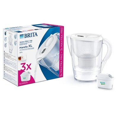 Brita Filtračná kanvica Marella XL, 3,5 l, biela+ 3 filtre Maxtra Pro Pure Peformance