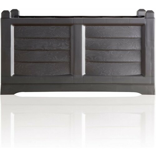 Bama Veliko prostorninski korit z posodo zasejanje Arredo antracit, 79 x 35 x 37 cm