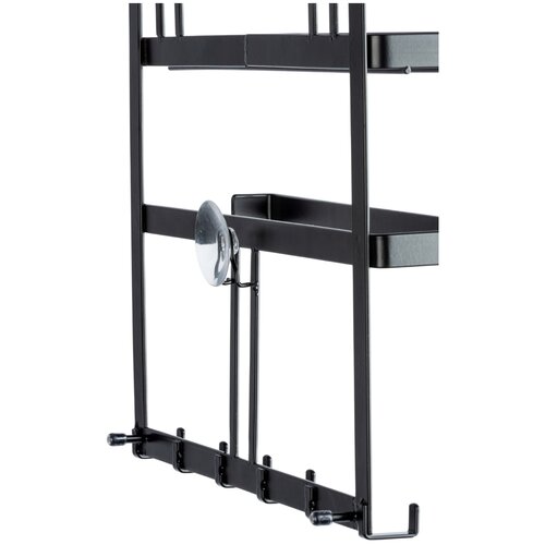 Wenko Multifunktionales Küchenregal mit Haken Gala, 33 x 9 x 30 cm