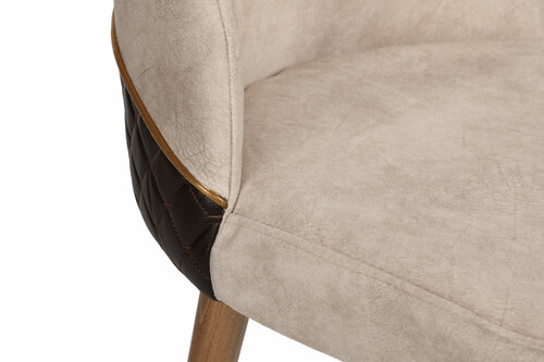 Nova Cream and Walnut étkezőszék szett, 4 db