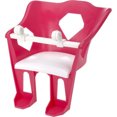 Fotelik na rower dziecięcy dla lalek, różowy
