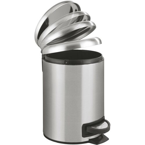 Wenko Pedálový odpadkový kôš Leman 5 l, nnehrdz. oceľ