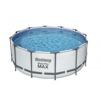 Bestway Nadzemný bazén Steel Pro MAX s filtráciou, schodíkmi a plachtou, pr. 366 cm, v. 122 cm