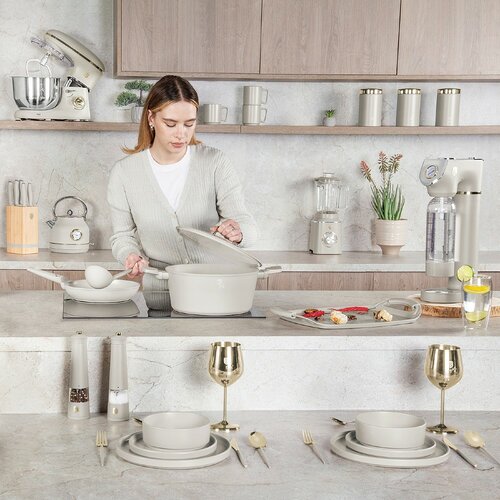 BerlingerHaus 24-teiliges Edelstahlbesteck-Set Sahara