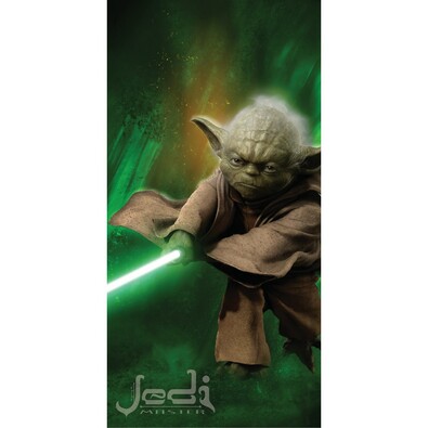 Star Wars Yoda fürdőlepedő, 75 x 150 cm
