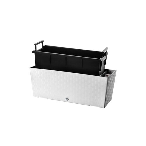 Flower Lover Selbstbewässernder Blumenkasten  Supreme Weiß, 50 cm