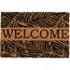 Kókusz szőnyeg Welcome leaves, 59 x 39 cm