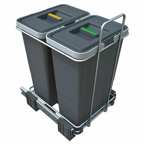 Elletipi Vgradni koš za smeti ECOFIL - izvlečni, 8+ 8 l