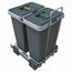 Elletipi ECOFIL beépíthető hulladékgyűjtő - kihúzható, 8 + 8 l